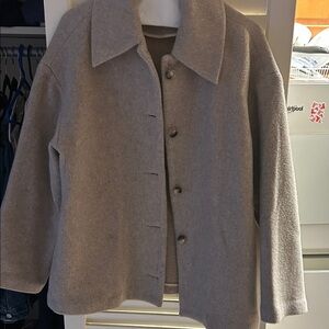 Reformation Cozy Gray taupe Jacket